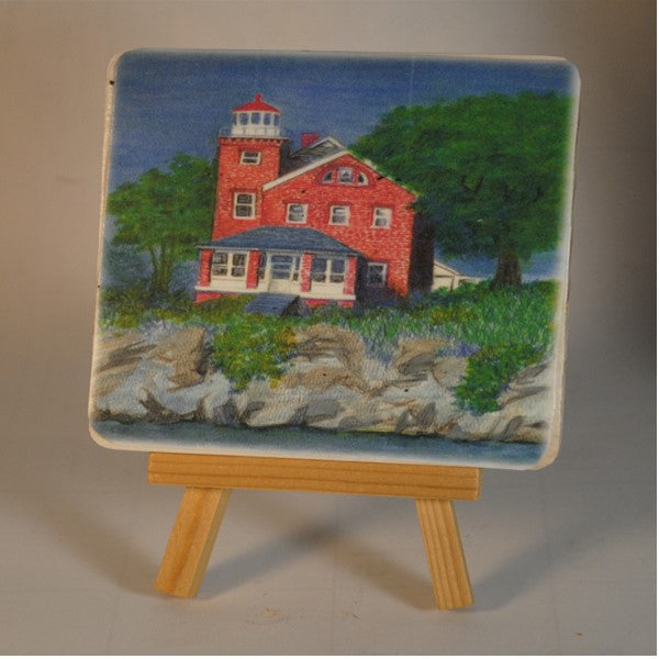 4 x 4 wooden plaque Put-in-Bay, OH